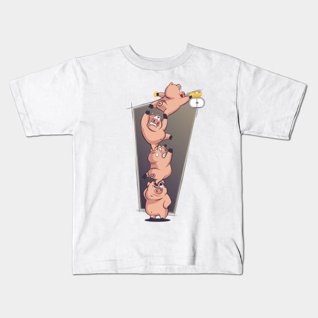 4 PIGGIES - THIEF EDITION Kids T-Shirt by ChubbydudeStore